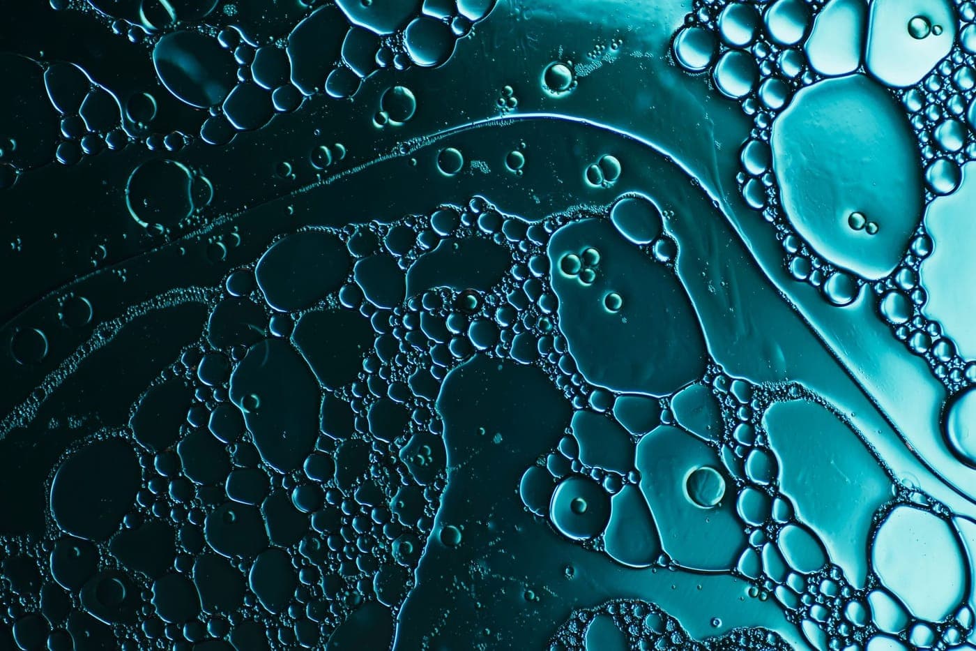 Abstract water and cells texture, green tint